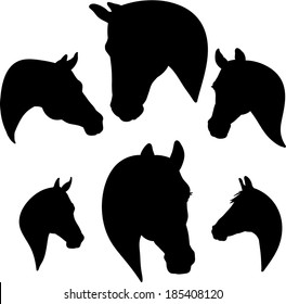 Horse Head Silhouette Images Stock Photos Vectors Shutterstock