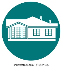 Silhouette of a house
