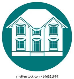 Silhouette of a house