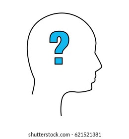 silhouette human man question