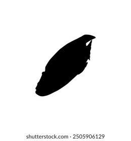 Silhouette of the The Humphead wrasse (Cheilinus undulatus), also known as the Māori wrasse, Napoleon wrasse, Napoleon fish. Flat Style, can use for Logo Gram, Animal Illustration, Pictogram, ect