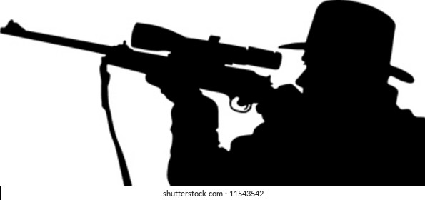 Silhouette of the hunter