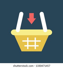 Silhouette icon add to cart