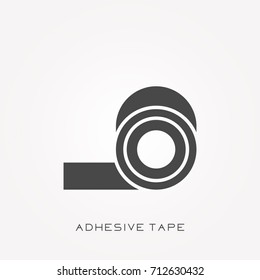 Silhouette Icon Adhesive Tape