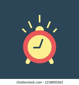 Silhouette icon alarm clock