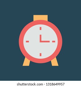 Silhouette icon alarm clock