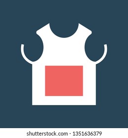 Silhouette icon apron