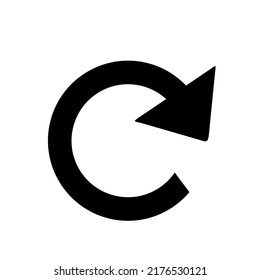 Silhouette icon arrow to load vector