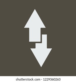 Silhouette icon arrows