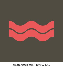Silhouette icon bacon