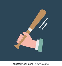 Silhouette icon baseball