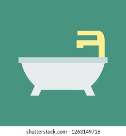 Silhouette icon bath