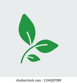 Silhouette icon bay leaf
