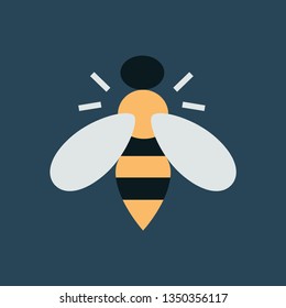Silhouette icon bee