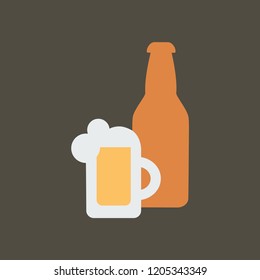 Silhouette icon beer