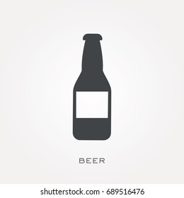 Silhouette icon beer