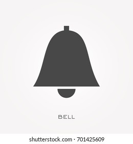Silhouette icon bell