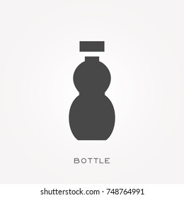 Silhouette icon bottle