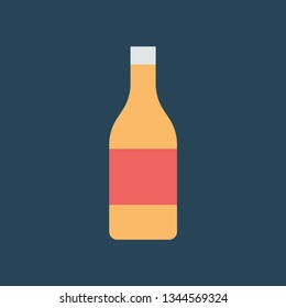 Silhouette icon bottle of vodka