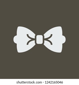Silhouette icon bow tie
