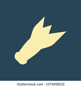 Silhouette icon broken beer bottle