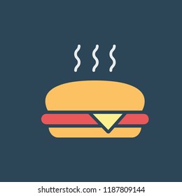 Silhouette icon burger