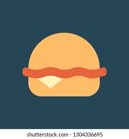 Silhouette icon burger