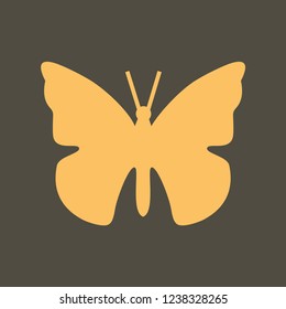 Silhouette icon butterfly