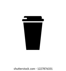 Silhouette icon. Cafeteria. Plastic cuo
