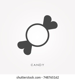 Silhouette icon candy