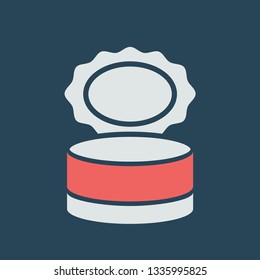 Silhouette icon canned