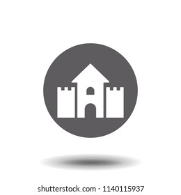 Silhouette icon castle