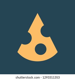 Silhouette icon cheese