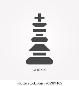 Silhouette icon chess