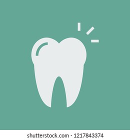 Silhouette icon clean tooth