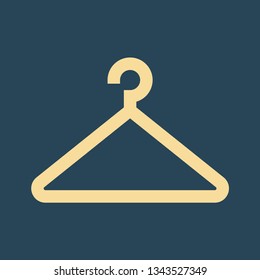 Silhouette Icon Clothes Hanger Stock Vector (Royalty Free) 1343527349 ...