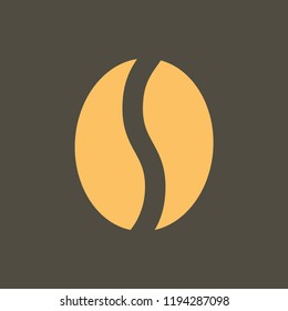 Silhouette icon coffee beans
