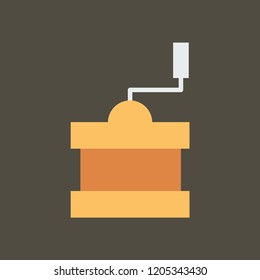 Silhouette icon coffee grinder
