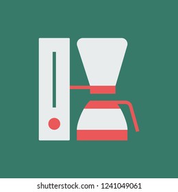 Silhouette icon coffee maker