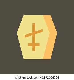 Silhouette icon coffin