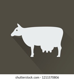 Silhouette icon cow