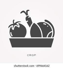 Silhouette icon crop