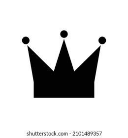Silhouette icon of a crown. Vector.