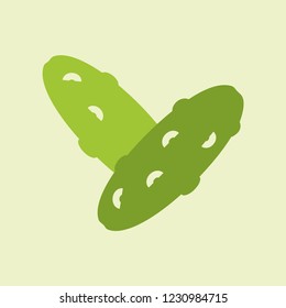 Silhouette icon cucumber