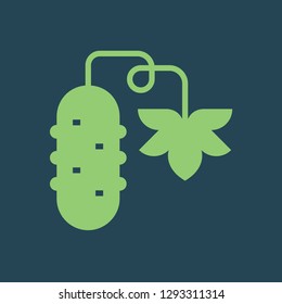 Silhouette icon cucumber