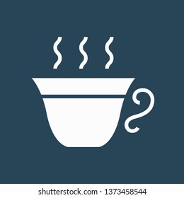 Silhouette icon cup of coffee