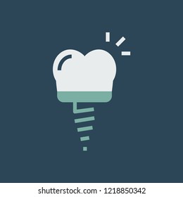 Silhouette icon denture