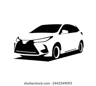 Silhouette Icon Design Logo Car
