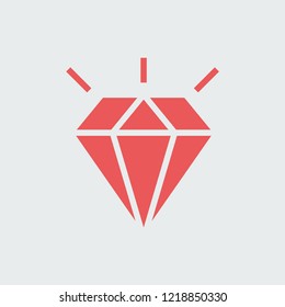 Silhouette icon diamond