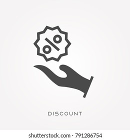 Silhouette icon discount